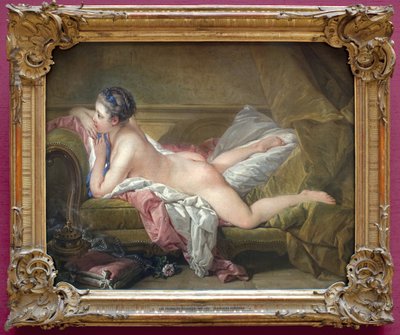 Jeune fille allongée (portrait de Marie Louise O Murphy) - François Boucher