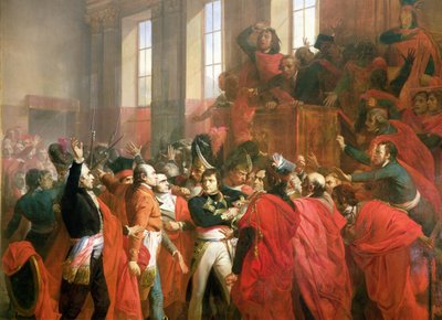 Bonaparte et le Conseil des Cinq-Cents à Saint-Cloud, 10 novembre 1799 (détail) - Francois Bouchot
