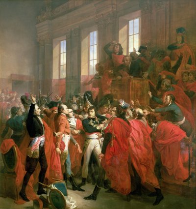 Bonaparte et le Conseil des Cinq-Cents à Saint-Cloud, 10 novembre 1799, 1840 - Francois Bouchot