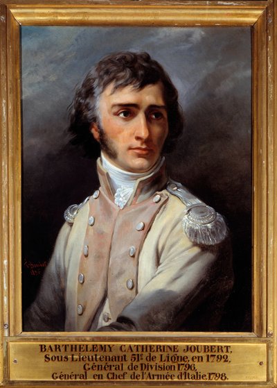 Portrait de Barthélemy Joubert (1769-1799) en uniforme de sous-lieutenant - Francois Bouchot