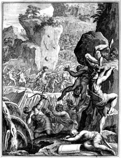 Forces sous Alaric I, Roi des Wisigoths, en bataille, vers 410, 1654 - Francois Chauveau