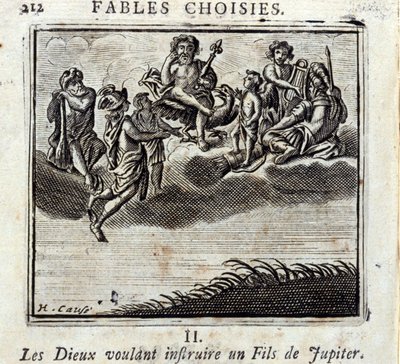 Les dieux voulant instruire un fils de Jupiter - Francois Chauveau