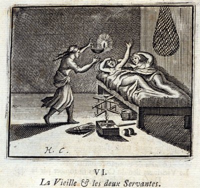 La Vieille et les Deux Servantes - Francois Chauveau