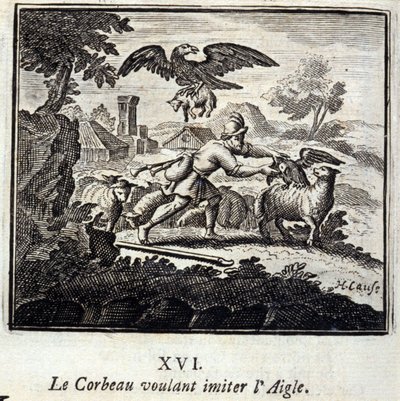 Le corbeau voulant imiter l