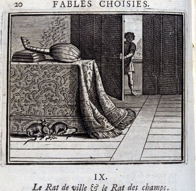 Le Rat de ville et le Rat des champs - Francois Chauveau