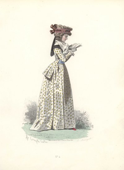 Femme lisant un livre, époque de Marie-Antoinette. - Francois Claudius Compte Calix