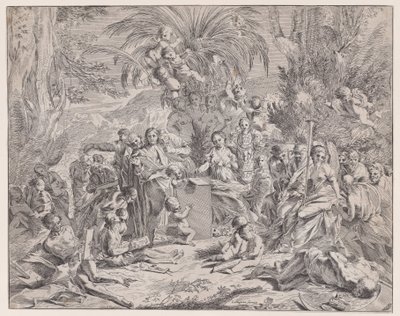 Une allégorie de la peinture, 17ème siècle - Francois Collignon