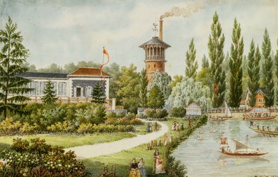 Un parc de loisirs en dehors de Paris, 1846 - Francois Debret
