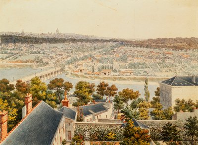 Vue de Paris depuis les hauteurs de Saint-Cloud, 1791 - Francois Debret