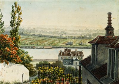 Vue de la Seine depuis les hauteurs de Saint-Cloud, 1791 - Francois Debret