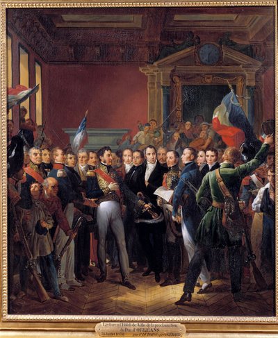 Épisode de la Révolution de 1830, jour de juillet : le lieutenant général de Louis-Philippe d
