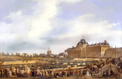 Louis-Philippe remettant des drapeaux à la garde nationale à Paris le 29 août - Francois Dubois