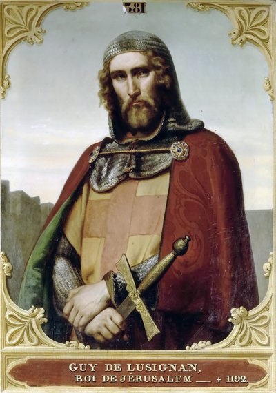 Guy de Lusignan, roi de Jérusalem et de Chypre - Francois Edouard Picot