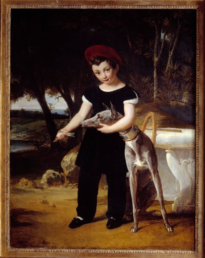 Portrait du duc de Bordeaux (1820-1883), comte de Chambord au château de Villeneuve l