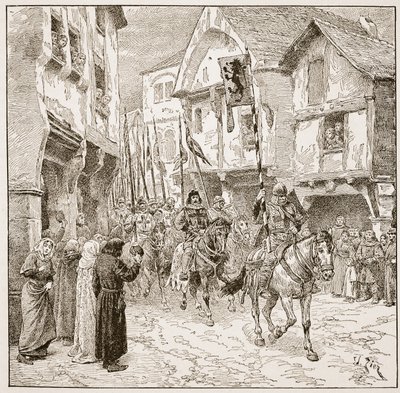 Départ du duc Robert pour la Terre Sainte, illustration de 