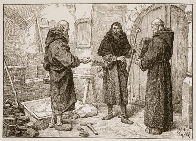 Réception de Lanfranc par Herlwin, illustration de 