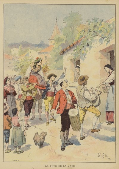 La Fête de la Maye - Francois Edouard after Zier