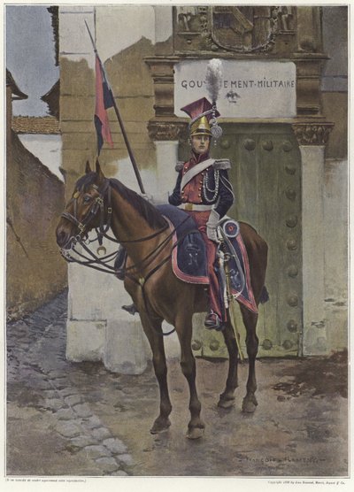 Un garde à cheval - Francois Flameng