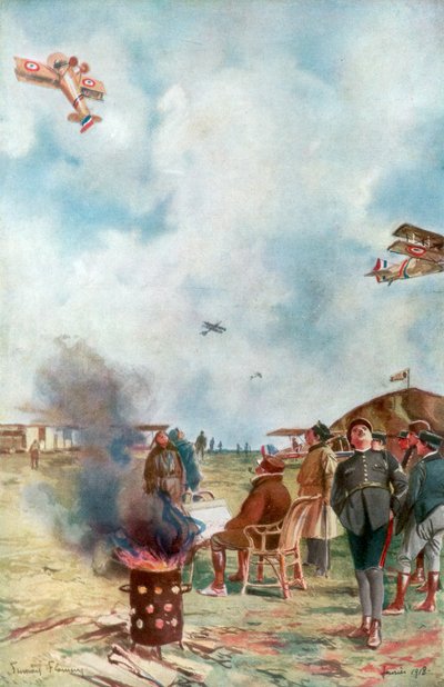 Une inversion un peu près du sol, 1918, 1926 - Francois Flameng