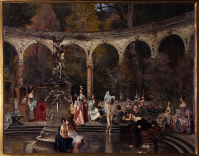 Bain des courtisanes au 18eme siecle - Francois Flameng