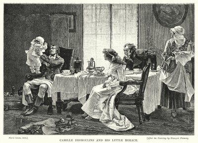 Camille Desmoulins et son petit Horace - Francois Flameng