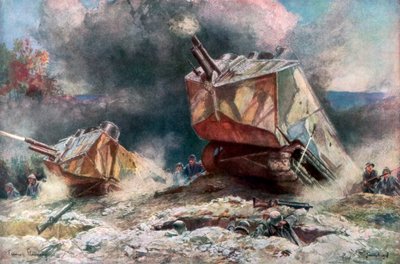 Assaut de chars français, juillet 1918, 1926 - Francois Flameng