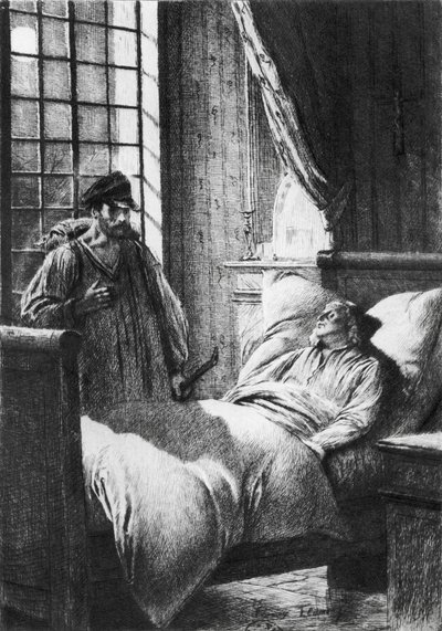 Illustration des Misérables de Victor Hugo (1802-85) - Francois Flameng