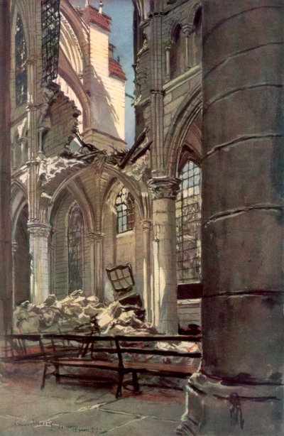 Intérieur des ruines de l