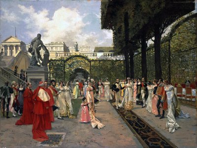 Napoléon Ier et le roi de Rome à Saint-Cloud en 1811, 1896 - Francois Flameng