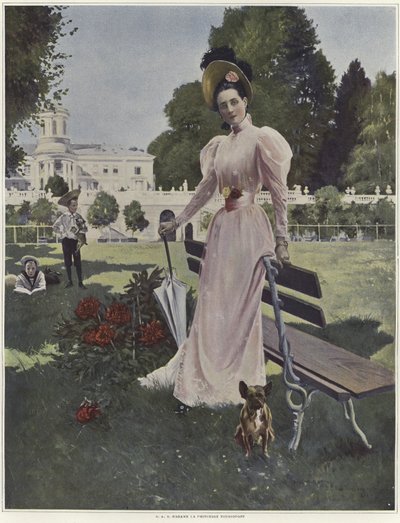 Portrait de Madame la Princesse Youssopoff - Francois Flameng