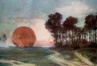 Le retour du ballon, Artois, France, 10 juin 1915 - Francois Flameng