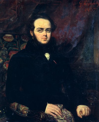 Portrait de Jacques Fromental Elie Levy, connu sous le nom de Halévy - Francois Gabriel Guillaume Lepaulle