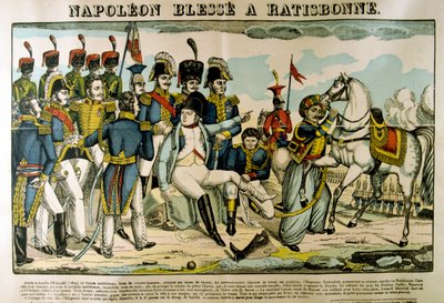 Napoléon blessé à Ratisbonne, avril 1809, c1835 - Francois Georgin