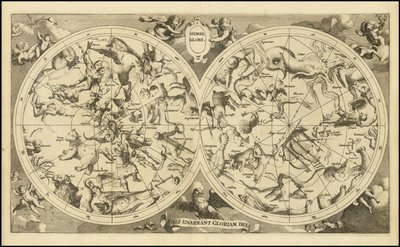Carte céleste de 1720 - Hemel Globe. Coeli Enarrant Gloriam Dei - François Halma