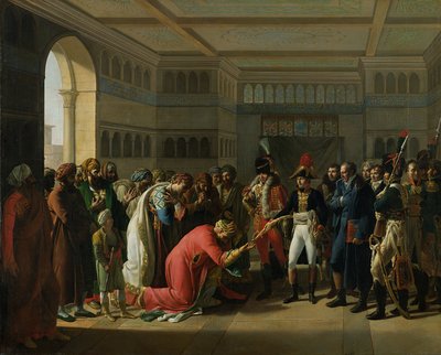 Le général Bonaparte offrant une épée au chef militaire d