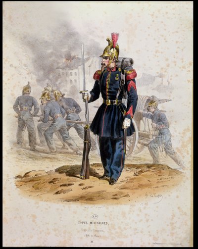 Pompiers de Paris (Sapeurs-Pompiers) 1860 - Francois Hippolyte Lalaisse