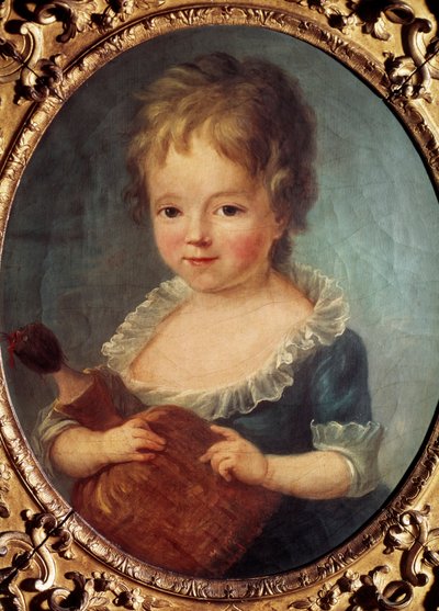 Fille à la poupée - Francois Hubert Drouais