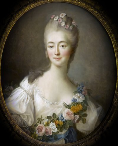 Jeanne Bécu, comtesse Du Barry 1743-1793 en Flora - Francois Hubert Drouais