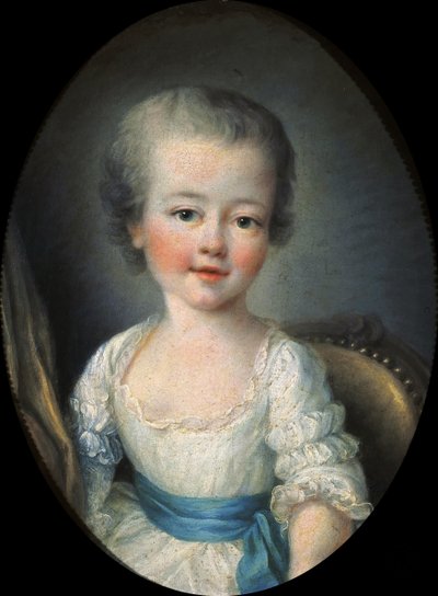 Portrait de petite fille en robe blanche, dite Alexandrine Lenormant d