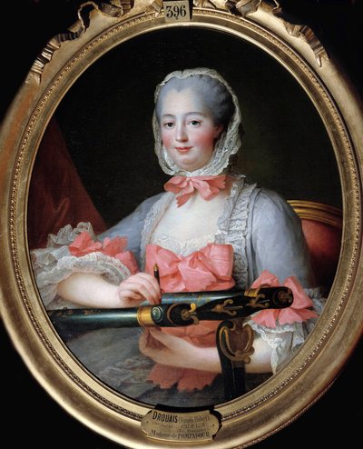Portrait de Jeanne Antoinette Poisson, marquise de Pompadour - Francois Hubert Drouais
