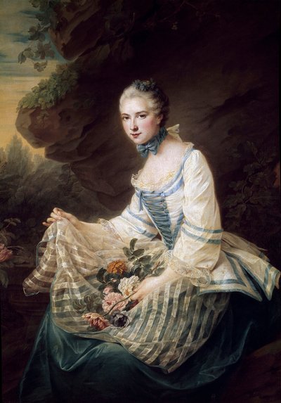 Portrait de Louise Élisabeth de Maille Karman, marquise de Soran - Francois Hubert Drouais