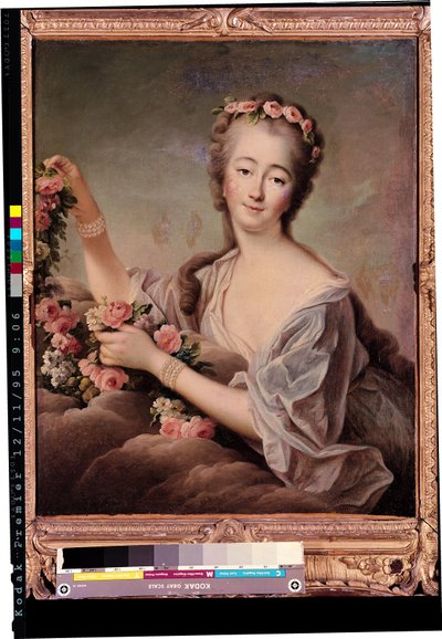 Portrait de la Comtesse du Barry (1743-93) en Flora - Francois Hubert Drouais