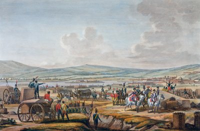 Napoléon visitant les travaux de siège à Dantzig dirigés par le maréchal Lefebvre, 9 mai 1807 - Francois Jacques Dequevauviller