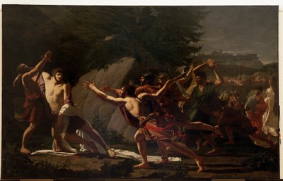 La mort de Caius Gracchus (un des Gracques) (IIe siècle av. J.-C.) - Francois Jean Baptiste Topino Lebrun
