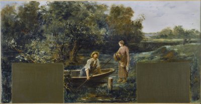 Esquisse pour la mairie de Nogent-sur-Marne : Idylle au bord de l