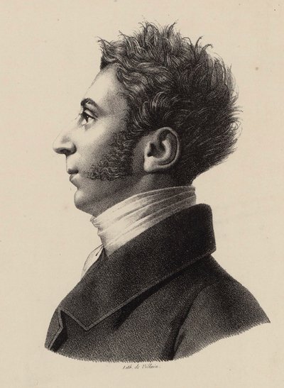 Portrait de Franz Xavier Wolfgang Mozart 1791-1844, années 1820 - Francois Le Villain