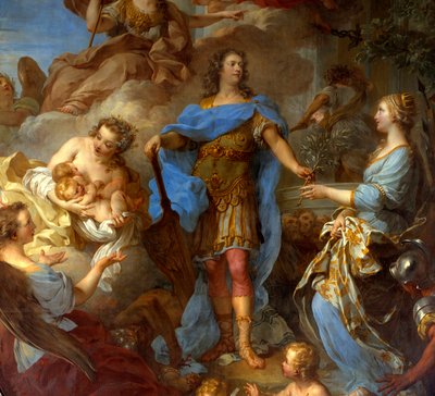Détail de « Le roi Louis XV (1710-1774) apportant la paix à l