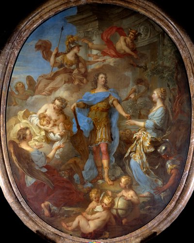 Le roi Louis XV (1710-1774) donnant la paix à l