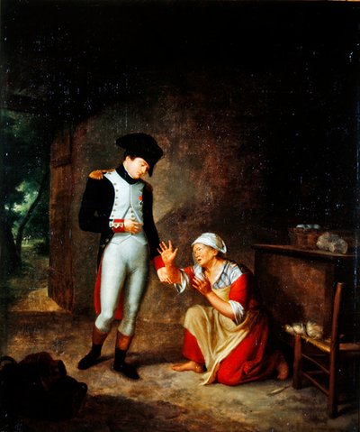 Napoléon visite un paysan dans la périphérie de Brienne, 4 août 1805 - Francois Leroy de Liancourt