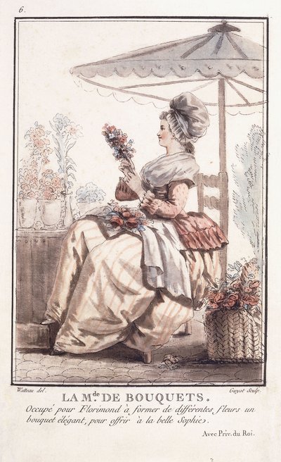 La M. de des Bouquets - Francois Louis Joseph Watteau